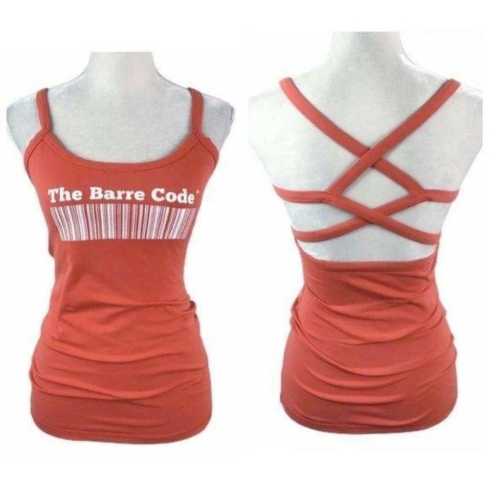 The Barre Code Cross Straps Build In Bra Tank Top